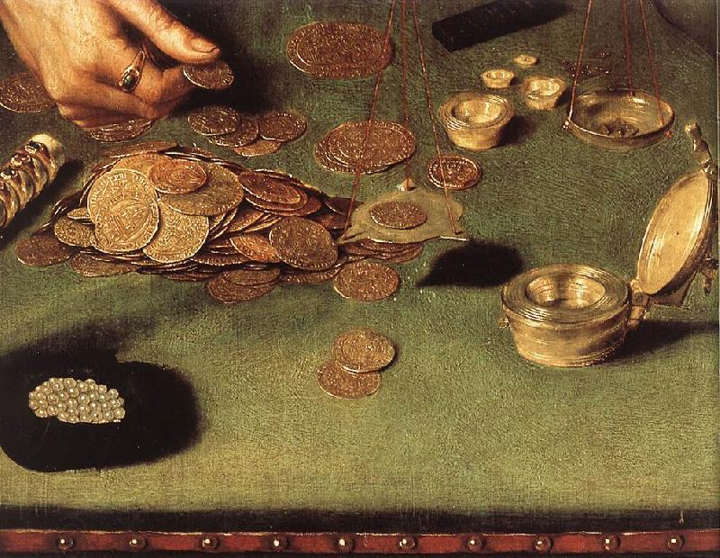 MASSYS, Quentin The Moneylender and his Wife (detail) sg China oil painting art